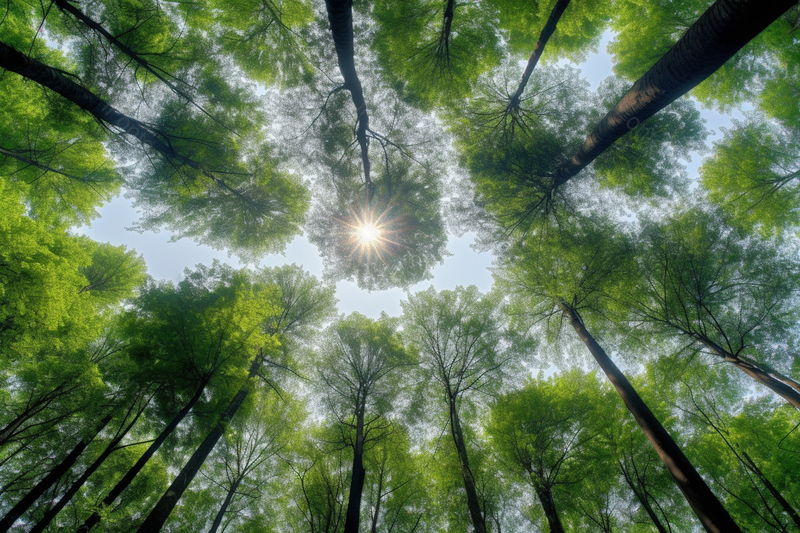 在公园里阳光穿过茂密的树林,高清,摄影图,摄影图片,图片大全,摄影图免费下载